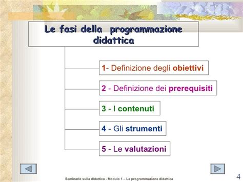 contenuti della programmazione 